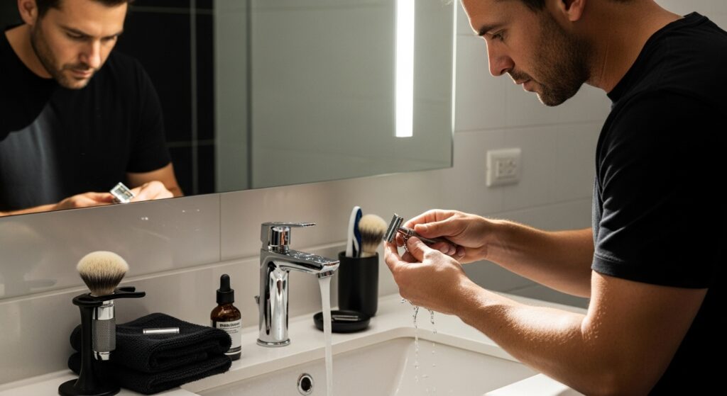 razor maintenance, men's grooming, hygiene